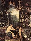 Jan The Elder Brueghel Canvas Paintings - The Sense of Sight [detail 1]